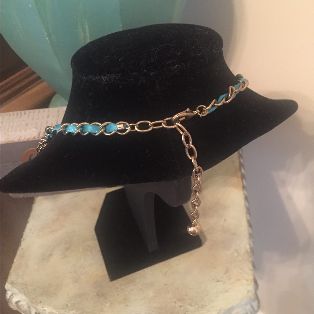 Ann Taylor Aqua / Coral Peach Necklace! 😍 - Picture 3 of 3